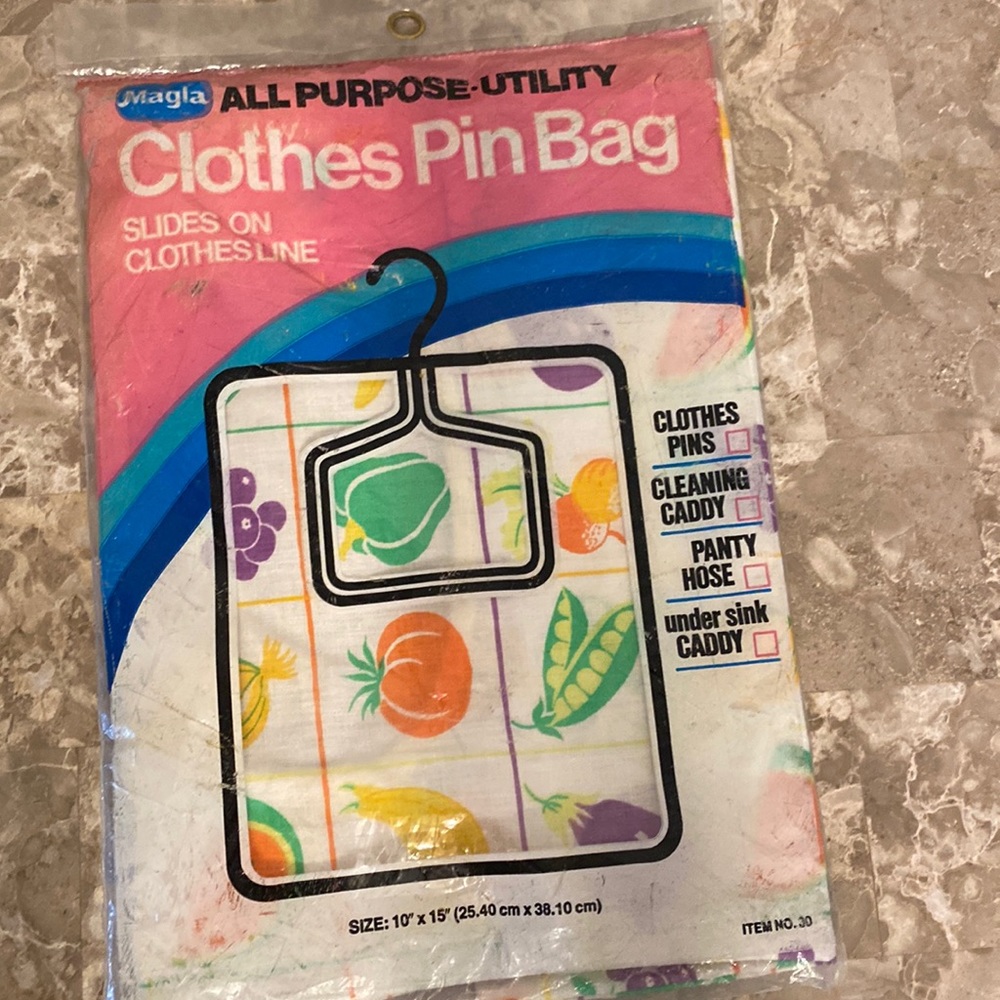 Magla Vintage All Purpose Utility Clothes Pin Bag